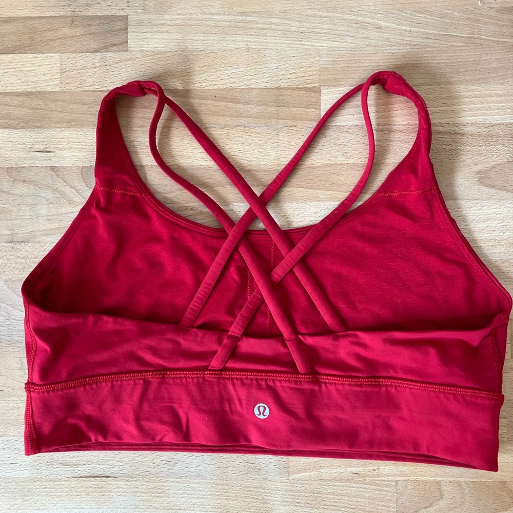 Lululemon Energy longline red bra 14